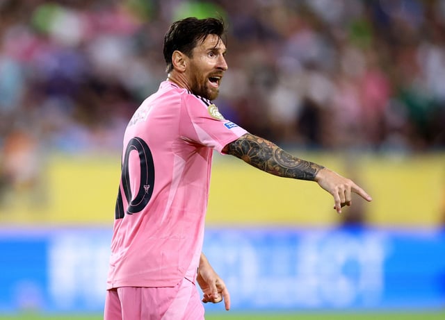 Soccer Football - FIFA Club World Cup - Group A - Inter Miami CF v Palmeiras - Hard Rock Stadium, Miami Gardens, Florida, U.S. - June 23, 2025, Inter Miami CF's Lionel Messi reacts REUTERS/Hannah Mckay/File Photo
