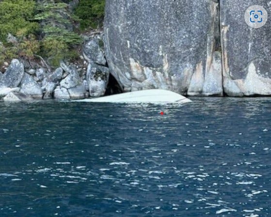 A boat with 10 people onboard capsized on Lake Tahoe on June 21, 2025.