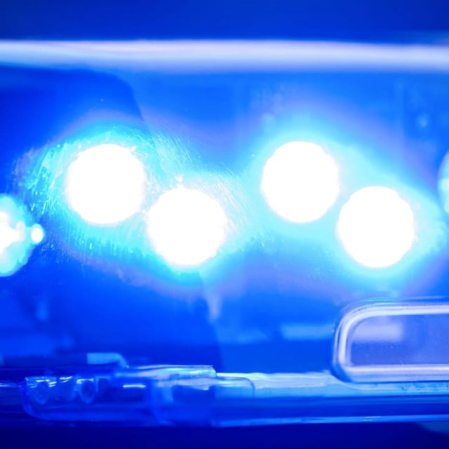 Ein Blaulicht der Polizei (Symbolbild).