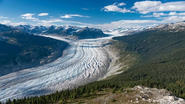 Klinaklini Glacier, located on the Central Coast of British Columbia and shown here in 2017, is the largest glacier in western North America outside Alaska. But it’s melting rapidly, losing about one gigaton of water each year, according to research led by the University of Northern British Columbia.