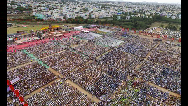 Madurai: People attend the Murugan Conference, in Madurai, Sunday, June 22, 2025. (PTI)