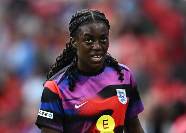 Soccer Football - Women's Nations League - League A - England v Portugal - Wembley Stadium, London, Britain - May 30, 2025 England's Michelle Agyemang during the warm up before the match REUTERS/Dylan Martinez/File Photo
