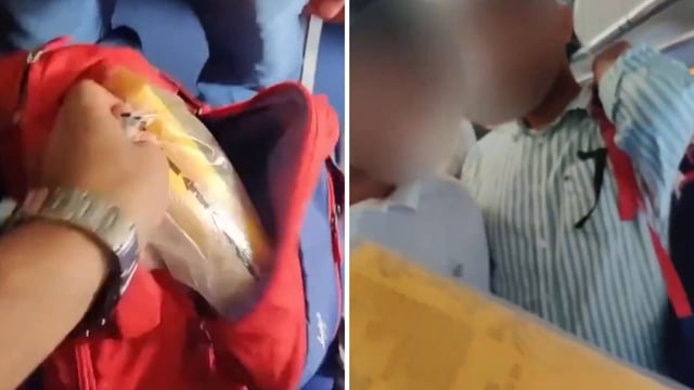 A man on an IndiGo flight is accused of removing and stealing a life jacket. 