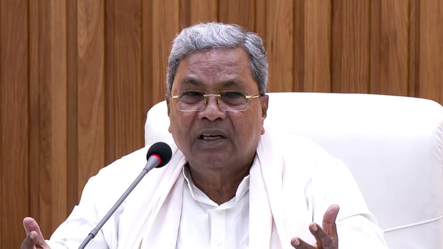Karnataka Chief Minister Siddaramaiah. 