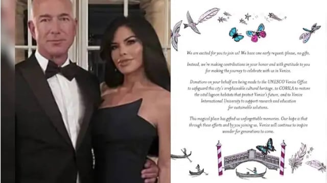 Jeff Bezos Lauren Sanchez wedding | Image: X