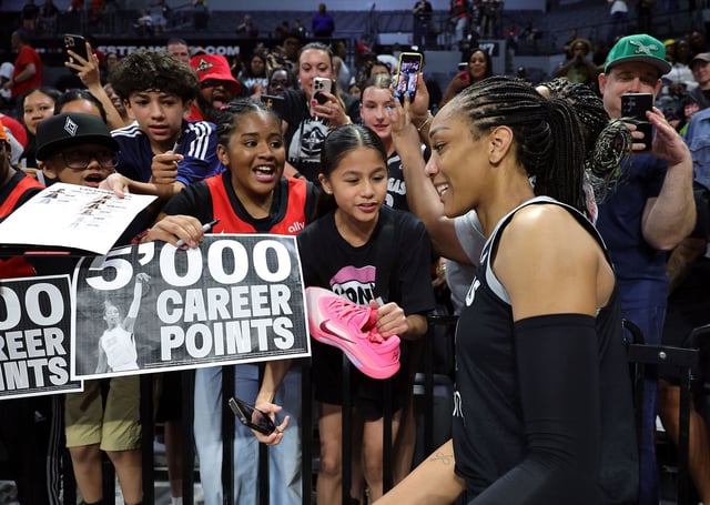 A'ja Wilson made history by becoming the fastest player in WNBA history to score 5,000 career points.