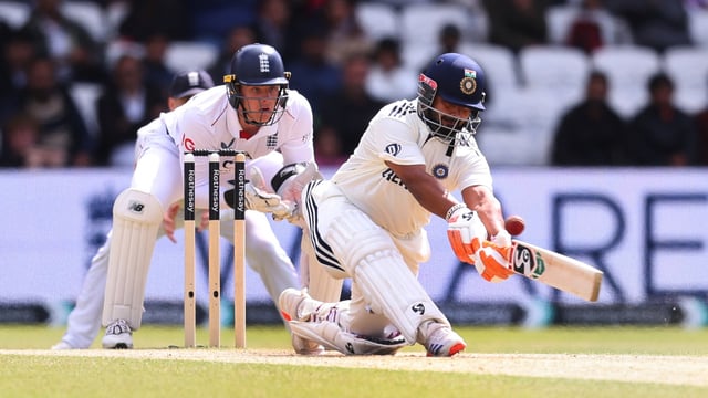 India's Rishabh Pant in action