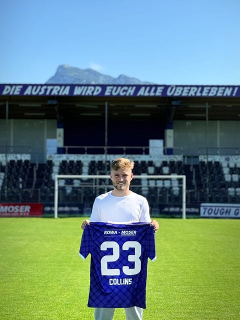 Mathew Collins, Sohn von Phil Collins, spielt künftig für Salzburg in der zweiten österreichischen Liga.