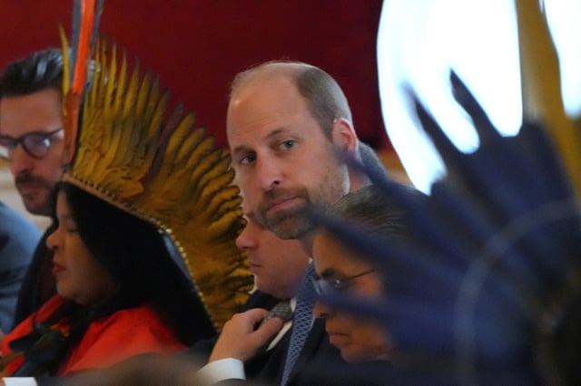 Prince William, the Prince of Wales, as Founder of The Royal Foundation's United for Wildlife programme, listens during a high-level roundtable entitled "Nature's Guardians: On the Road to COP30 & Beyond" at St James's Palace in London, Britain June 26, 2025.     Frank Augstein/Pool via REUTERS