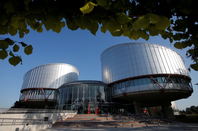 The building of the European Court of Human Rights is seen in Strasbourg, France, September 11, 2019.  REUTERS/Vincent Kessler/ File Photo