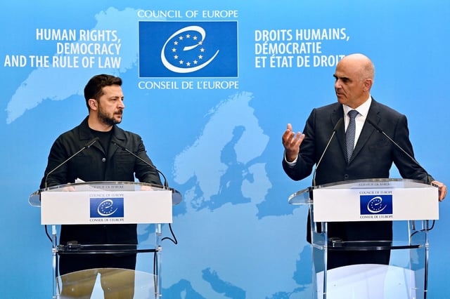 Ukrainian President Volodymyr Zelensky and Alain Berset, Secretary General of the Council of Europe, signed the agreement in Strasbourg on Wednesday.