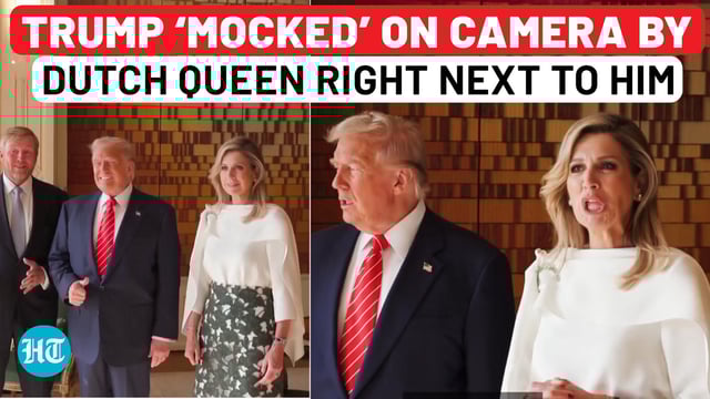 Trump unaware as Queen Maxima of Netherlands ‘mocks’ him on camera