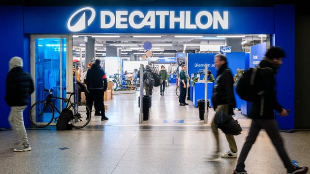 A Decathlon store is shown in Paris on Dec. 9, 2024. The French sporting goods retailer says it is closing its five Greater Toronto Area stores this summer.