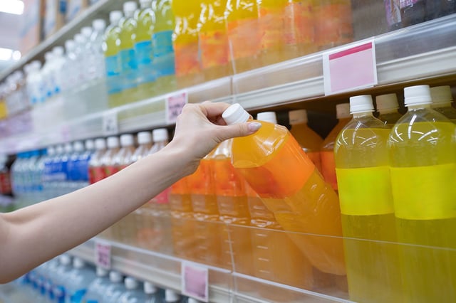 Many brightly colored beverages contain synthetic food dyes.