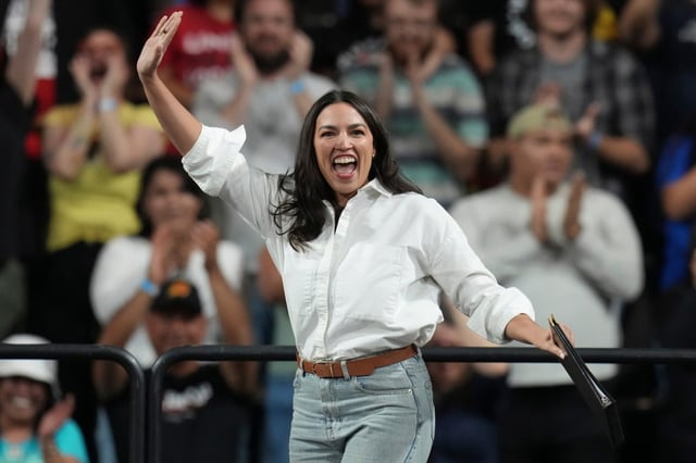 Rep. Alexandria Ocasio-Cortez, D-N.Y., called herself a &#34;Bronx girl.&#34; A New York assemblyman said she went to his high school outside of New York City. (ROSS D. FRANKLIN/AP FILE)