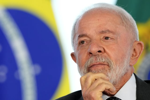 FILE - Brazil's President Luiz Inacio Lula da Silva attends a decree-signing ceremony marking Environment Day at the Planalto Palace in Brasilia, Brazil, June 3, 2025. (AP Photo/Eraldo Peres, File)