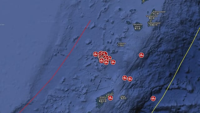 earthquake swarm japan june 2025