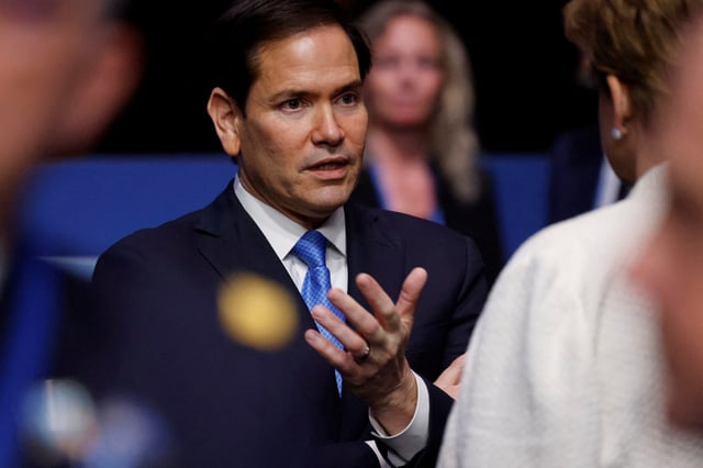 US Secretary of State Marco Rubio speaks at the start of a NATO leaders summit in The Hague, Netherlands June 25, 2025.  LUDOVIC MARIN/Pool via REUTERS/File Photo
