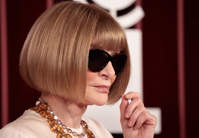 Vogue British editor Anna Wintour attends the 78th Tony Awards at Radio City Music Hall in New York on June 8, 2025.