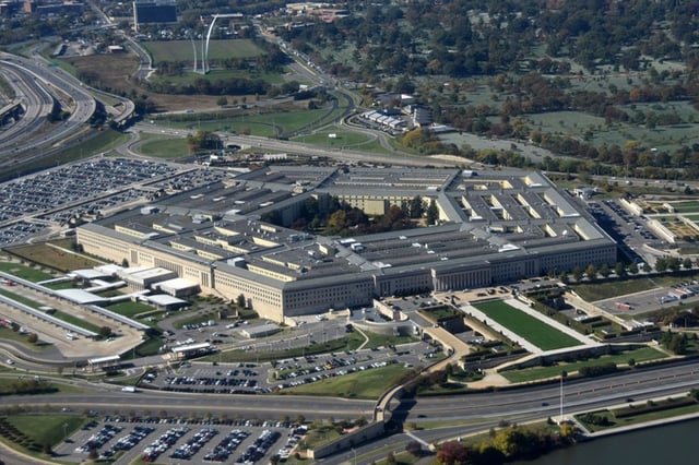 US Pentagon Washington DC seen from above