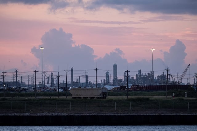 A view of refineries in Freeport, Texas, U.S., June 23, 2025. REUTERS/Joel Angel Juarez/File Photo