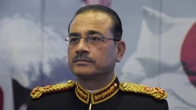 Pakistan Army Chief Field Marshal Asim Munir attended the funeral prayer of Major Syed Moiz Abbas Shah. (File photo)