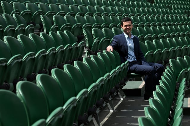 Wimbledon tournament director Jamie Baker pictured on Centre Court