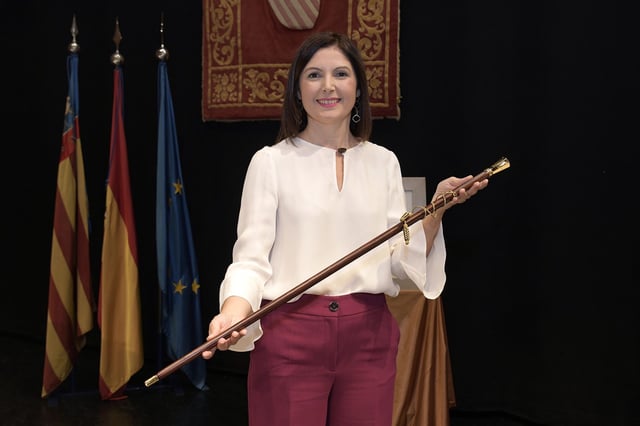 Toma de posesión como alcaldesa de Maribel Albalat en 2023.