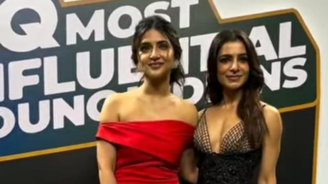 The photos of Samantha Ruth Prabhu and Sreeleela posing together quickly flooded social media, silencing the buzz around their rift.
