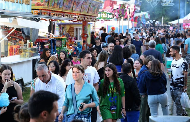 Las fiestas de Coia del año pasado, llenas de gente.