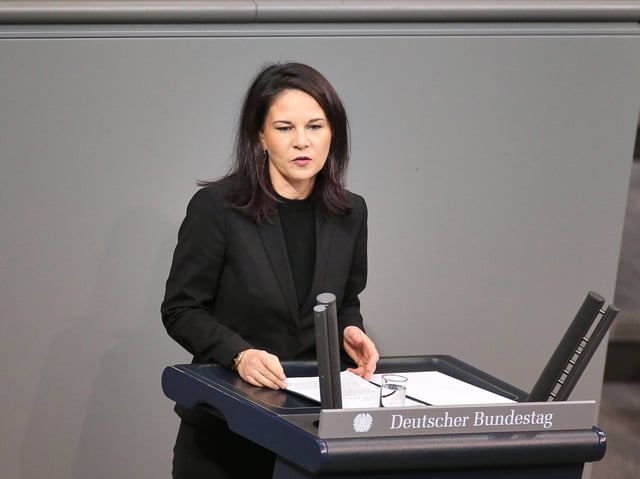 Annalena Baerbock im Deutschen Bundestag.