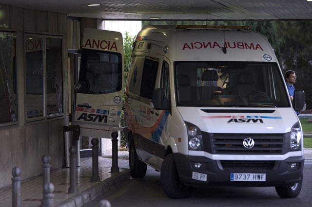 Imagen de una ambulancia en Málaga.