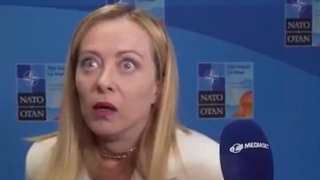 Internet users reacted to Giorgia Meloni’s viral video from the NATO Summit with memes.