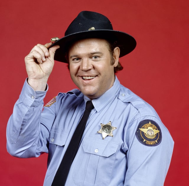 LOS ANGELES - JANUARY 1: The Dukes of Hazzard. A CBS television rural sitcom. January 1, 1982. Pictured is Rick Hurst (as Cletus). (Photo by CBS via Getty Images)