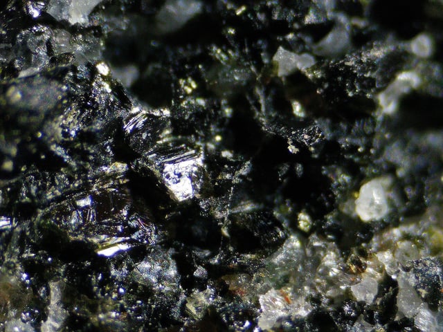 A close up picture of the 4.16 billion-year-old rocks from the Nuvvuagittuq greenstone belt, Nunavik, Quebec, Canada.