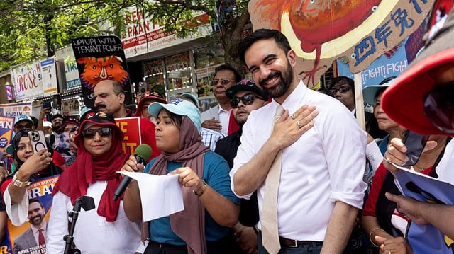 Zohran Mamdani will Bürgermeister von New York City werden und kommt im Wahlkampf gut an