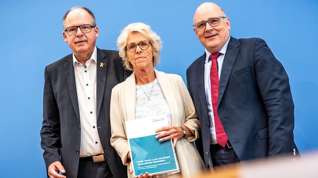 Stefan Körzell, Christiane Schönefeld und Steffen Kampeter