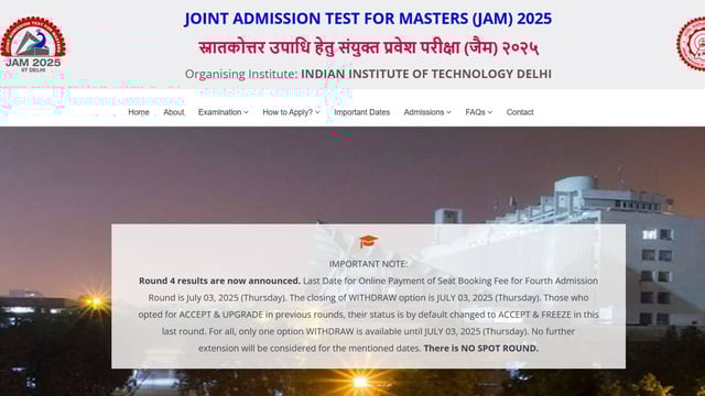 IIT JAM 2025 Final Admission List Out  | Image: File Photo