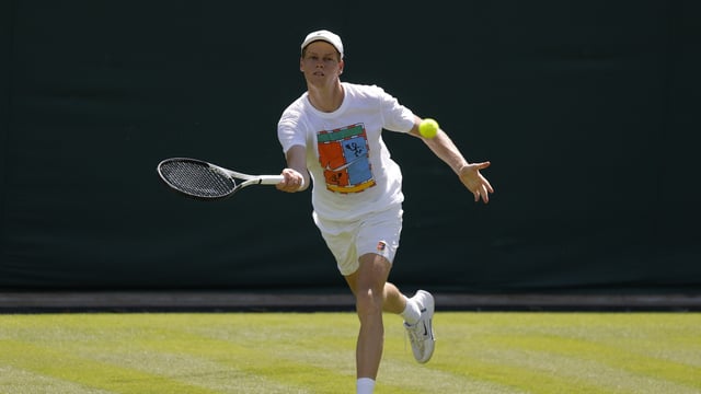 World number one Jannik Sinner prepares for his attempt at a first Wimbledon title.