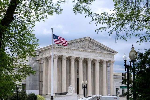 FILE – Supreme Court is seen on Capitol Hill in Washington, April 25, 2024. (AP Photo/J. Scott Applewhite, File)