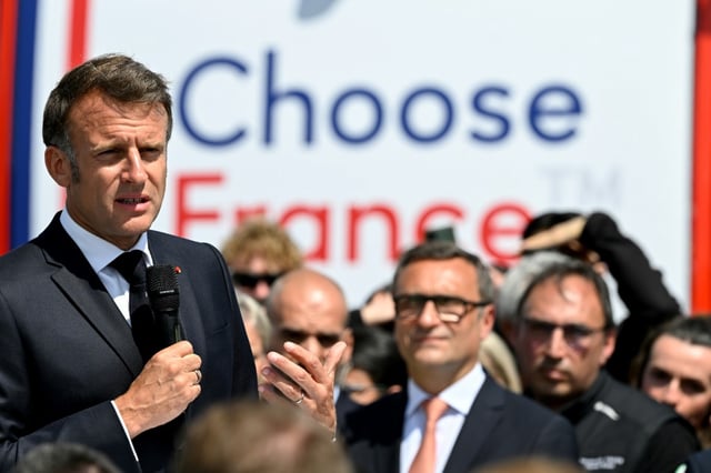 French President Emmanuel Macron announced 100 million euros to help attract foreign talent