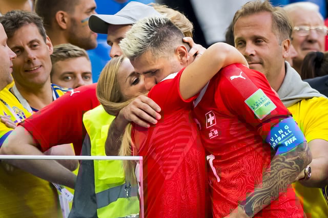 Olympiasiegerin Lara Gut-Behrami unterstützte ihren Ehemann Valon Behrami bei der WM 2018.
