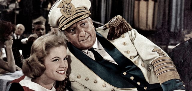 Szene aus dem Film „Das Herz von St. Pauli“ mit Hans Albers (r.) und Gertie Daub