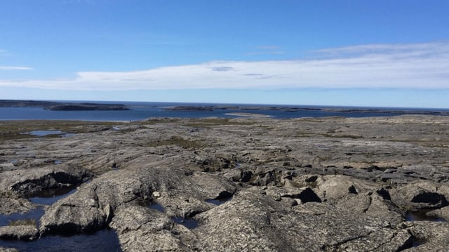 The site of the oldest rocks on Earth, about 18 miles from Inukjuak, in Nunavik, Canada.