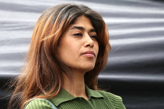 La députée européenne insoumise Rima Hassan lors d’une manifestation pro-palestinienne à Paris, le 14 juin 2025.
