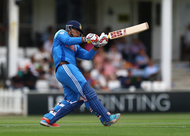 Cricket - Youth One Day Match - England Under-19's v India Under-19's - The County Cricket Ground, Hove, Britain - June 27, 2025 India's Vaibhav Suryavanshi in action Action Images via Reuters/Matthew Childs