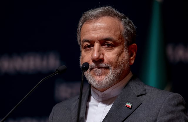 Iranian Foreign Minister Abbas Araqhchi looks on during a press conference in Istanbul, Turkey, June 22, 2025. REUTERS/Umit Bektas/ File Photo