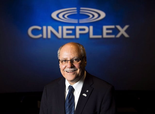 Ellis Jacob, president and chief executive of Cineplex Entertainment, poses for a photograph after the company's annual general meeting in Toronto on Wednesday, May 17, 2017. 