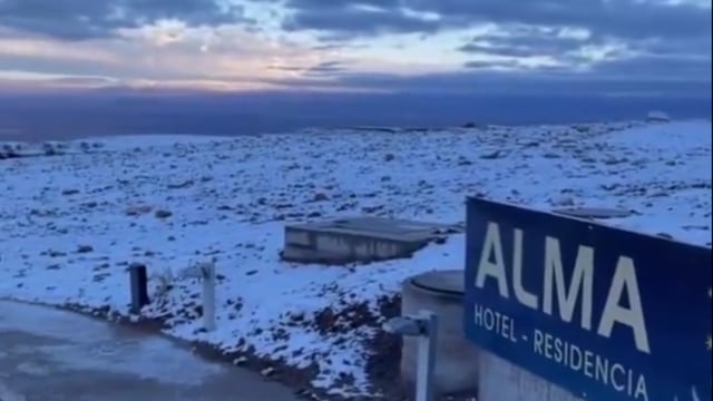 Snowfall in Atacama on June 26, 2025