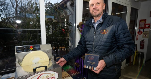 Anvers marketing manager Adam Matthews at the launch of Chocolate Winterfest. Pictures by David Bellamy